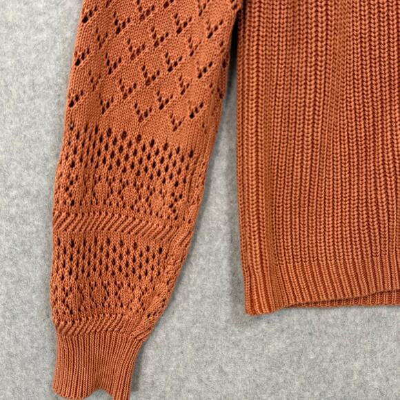 Sundance My Darling Pointelle Knit Cardigan Sweater Size S Feminine Autumnal - Picture 6 of 14